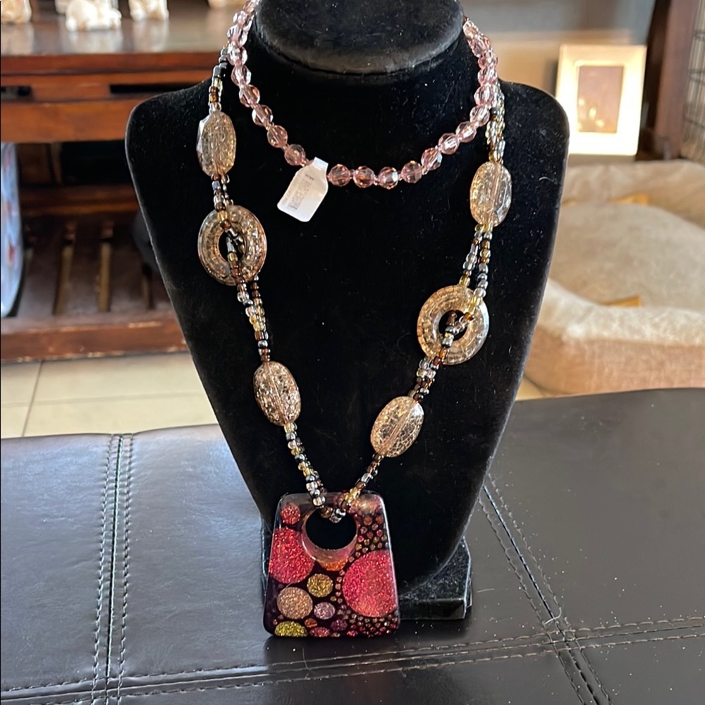 Vintage Elegant Multicolor Geometric Necklace